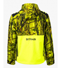 BITRABI Giacca SOFTSHELL DA CACCIA TIGER GIALLO FLUO