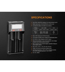 Fenix - Caricabatterie ARE-D2 con doppio alloggiamento