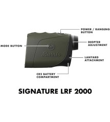 Burris Signature LRF 2000 - Telemetro laser 7X per caccia, tiro, misura 2400 mt