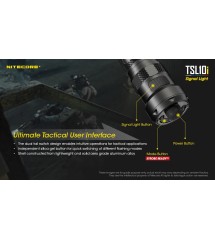Nitecore TSL10i Pulsante posteriore con LED di segnalazione per P10i, P10iX, P20i, P20iX, P23i, P30i e P35i
