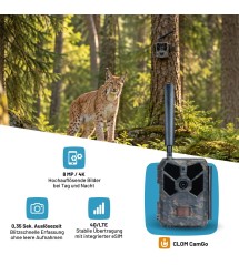 icuserver ICU CLOM CamGo 4G Wildcamera 8MP 2.7K Video 25M IR eSIM