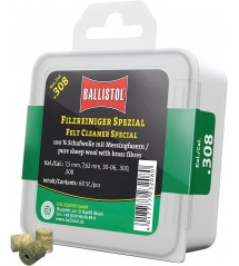 BALLISTOL Detergente speciale per feltro Kal.260, 60 pezzi