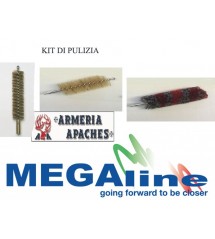 Kit pulizia scovoli per canne fucili e pistola Megaline